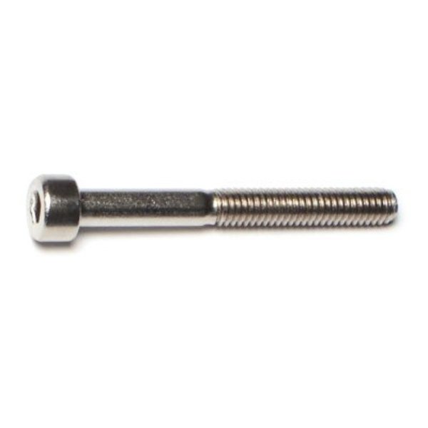 Midwest Fastener M4-0.70 Socket Head Cap Screw, Steel, 35 mm Length, 4 PK 75618